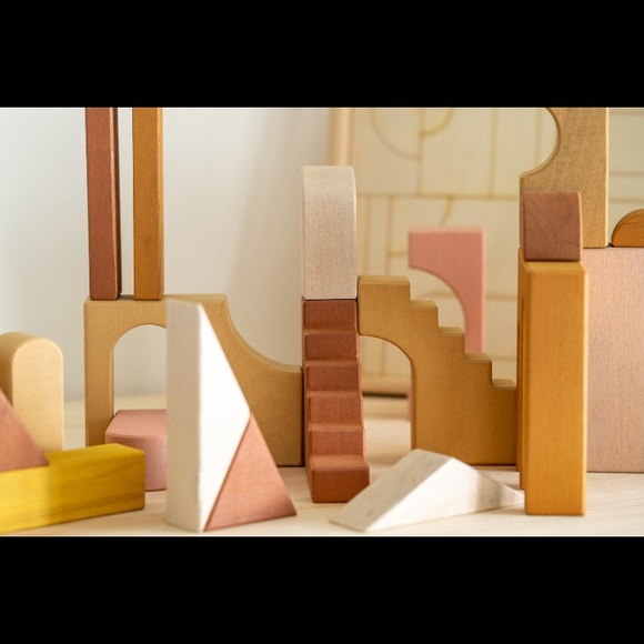 Montessori Wood apartment building blocks - Picture 5 of 12